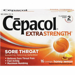Cepacol - Honey Lemon Flavor Cough Drop Lozenges - Sore Throat Relief - Americas Industrial Supply