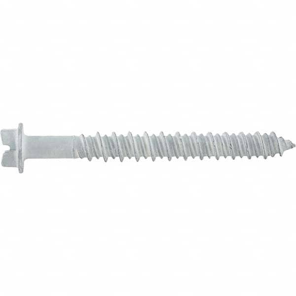 DeWALT Anchors & Fasteners - 3/16" Diam, 1-1/4 Length Under Head, Hex Drive Concrete Screw & Masonry Fastener - Americas Industrial Supply