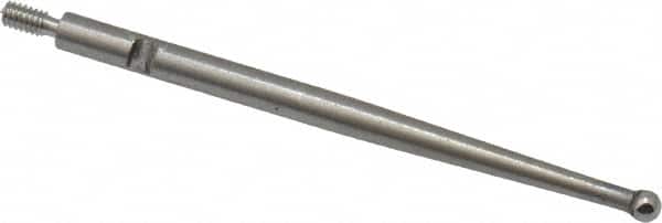SPI - 0.08" Ball Diam, Carbide, Ball Test Indicator Contact Point - 1.45" Contact Point Length, Use with Interapid Test Indicators - Americas Industrial Supply