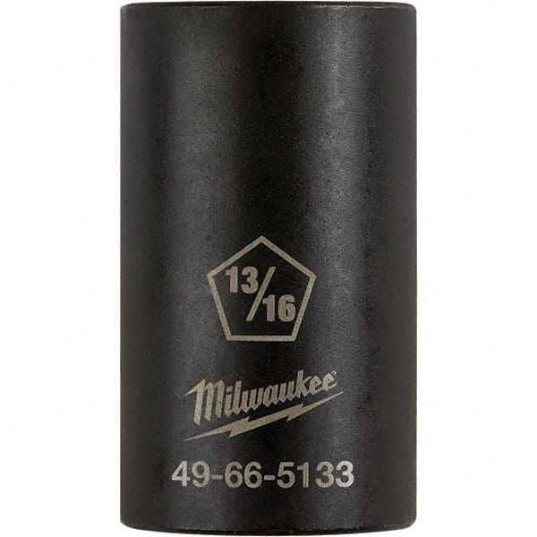 Milwaukee Tool - 1/2" Drive 13/16" Universal Thin Wall Nonsparking Deep Impact Socket - Americas Industrial Supply