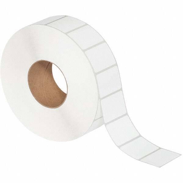 Value Collection - Pack of 4 Rolls, 4,308 Labels per Roll, 2-1/4" x 1-1/2" White Matte Coated Facestock Thermal Labels - Americas Industrial Supply