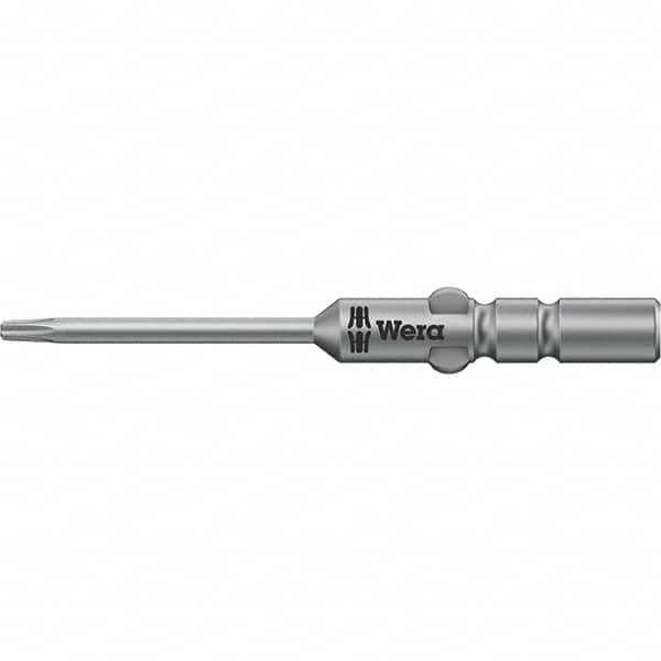 Wera - 4mm Drive IPR1 Tamperproof Torx Screwdriver Bit - 40mm OAL, Power Bit - Americas Industrial Supply
