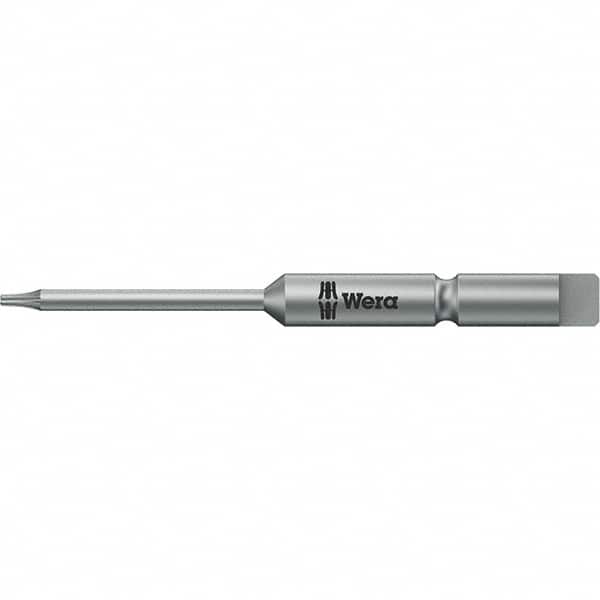 Wera - 4mm Drive IPR3 Tamperproof Torx Screwdriver Bit - 64mm OAL, Power Bit - Americas Industrial Supply