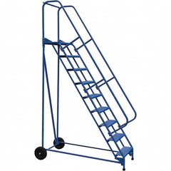 Vestil - 120" High 350 Lb Capacity 9 Step Ladder - Americas Industrial Supply