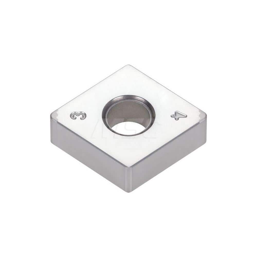 Turning Insert: 4QS-CNGA432-H BXA20, Polycrystalline Cubic Boron Nitride Coated Finish, Neutral, 1/2″ Inscribed Circle, 0.0315″ Corner Radius, 80.0 ° N/A Diamond, Series CNGA