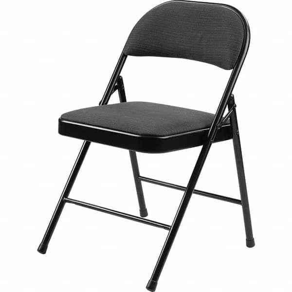 National Public Seating - Folding Chairs Pad Type: Folding Chair w/Fabric Padded Seat Material: Fabric/Steel - Americas Industrial Supply