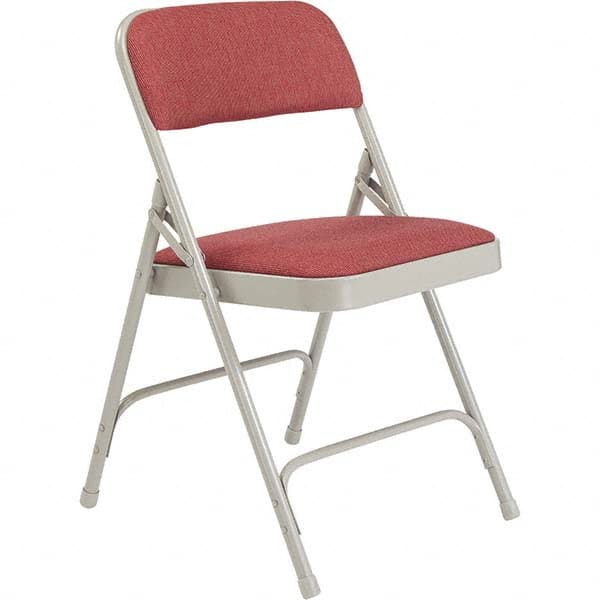National Public Seating - Folding Chairs Pad Type: Folding Chair w/Fabric Padded Seat Material: Fabric; Steel - Americas Industrial Supply