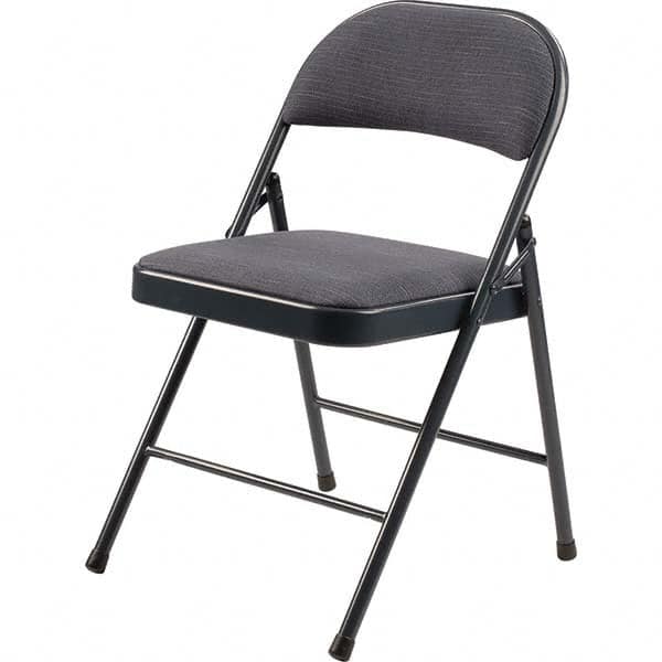 National Public Seating - Folding Chairs Pad Type: Folding Chair w/Fabric Padded Seat Material: Fabric/Steel - Americas Industrial Supply