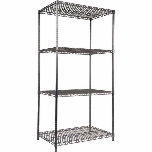 ALERA - 4,000 Lb Capacity 4 Shelf Wire Shelving - Starter Unit - Americas Industrial Supply