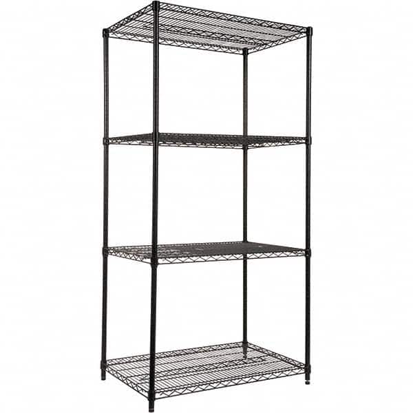 ALERA - 4,000 Lb Capacity 4 Shelf Wire Shelving - Starter Unit - Americas Industrial Supply