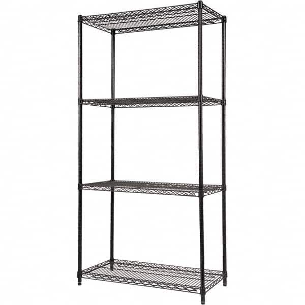 ALERA - 5,000 Lb Capacity 4 Shelf Wire Shelving - Starter Unit - Americas Industrial Supply