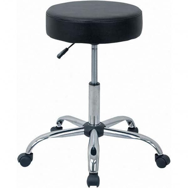 ALERA - Swivel & Adjustable Stools Type: Adjustable Height Stool Base Type: Chrome Steel Base - Americas Industrial Supply