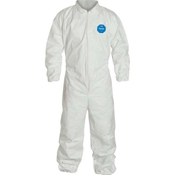 Dupont - Pack of (25) Size SL White Tyvek General Purpose Coveralls - Americas Industrial Supply