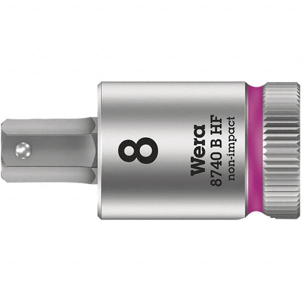 Wera - 3/8" Drive, 4mm Hex Bit Socket - 1-3/8" OAL - Americas Industrial Supply