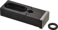 TE-CO - 3-7/8" OAL x 1-1/2" Overall Width, Standard Grip Nose, Steel Manual Edge Clamp - Black Oxide Coating, 7/8" High, 1/2" Socket Cap Screw Slot, 1-1/4" Travel - Americas Industrial Supply