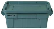 Brute 20 Gallon Tote - Lid snaps tight - Ribbed bottom - Americas Industrial Supply