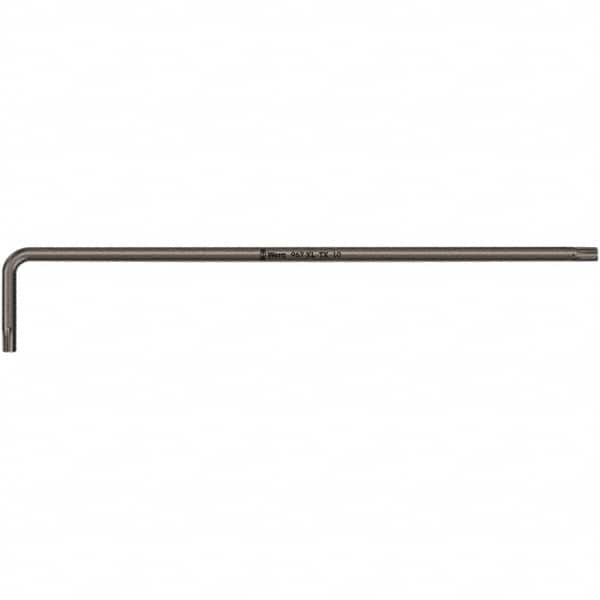 Wera - T8 Torx Key - L-Key Long Arm Handle, Black Oxide Finish, 90mm OAL - Americas Industrial Supply