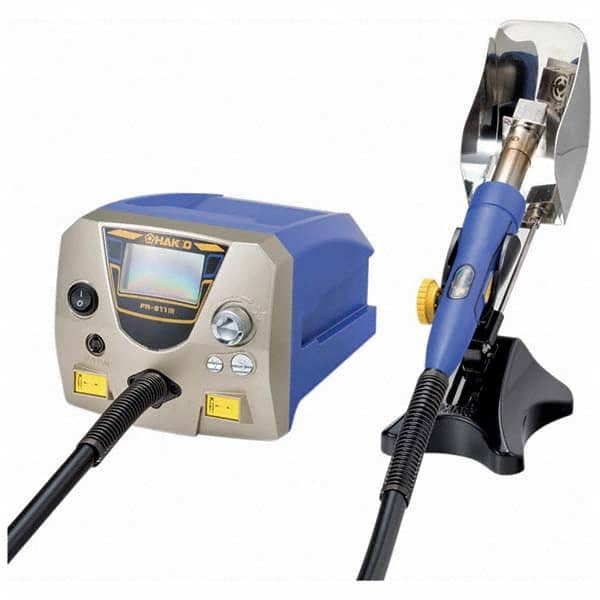 Soldering Stations; Type: Advanced SMD Hot Air Rework System; Rework & Repair; Digital; Minimum Operating Temperature: 120 ™F; 50 ™C; Maximum Operating Temperature: 1120 ™F; 600 ™C; Features: Dual T/C Inputs; Integrated Vacuum Pickup; Automatic Mode;