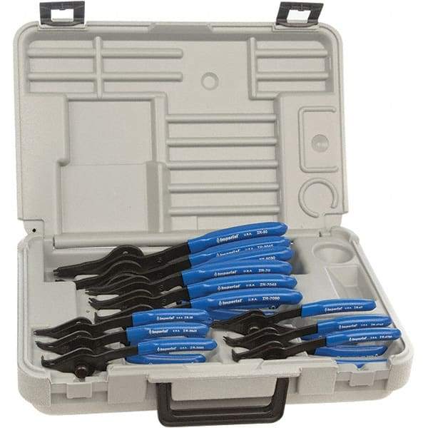 Imperial - Retaining Ring Pliers Sets Type: Convertible Number of Pieces: 12 - Americas Industrial Supply