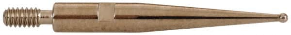 INTERAPID - 0.031" Ball Diam, Steel, Ball Test Indicator Contact Point - 0.65" Contact Point Length, Use with Brown & Sharpe Interapid 312 Dial Test Indicators (Except 74.111965 & 74.111958) - Americas Industrial Supply