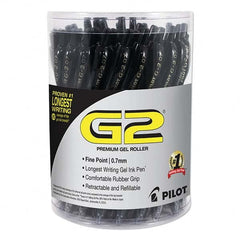 Pilot - Pens & Pencils Type: Gel Roller Ball Pen Color: Black - Americas Industrial Supply