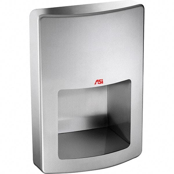 ASI-American Specialties, Inc. - 1000 Watt Satin Stainless Steel Finish Electric Hand Dryer - 120 Volts, 8.3 Amps, 11" Wide x 15-1/2" High x 5-23/32" Deep - Americas Industrial Supply
