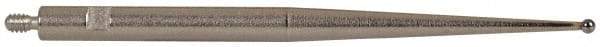 TESA Brown & Sharpe - 1mm Ball Diam, Carbide, Ball Test Indicator Contact Point - 1-7/16" Contact Point Length, Use with Brown & Sharpe BesTest 599 Series - Americas Industrial Supply