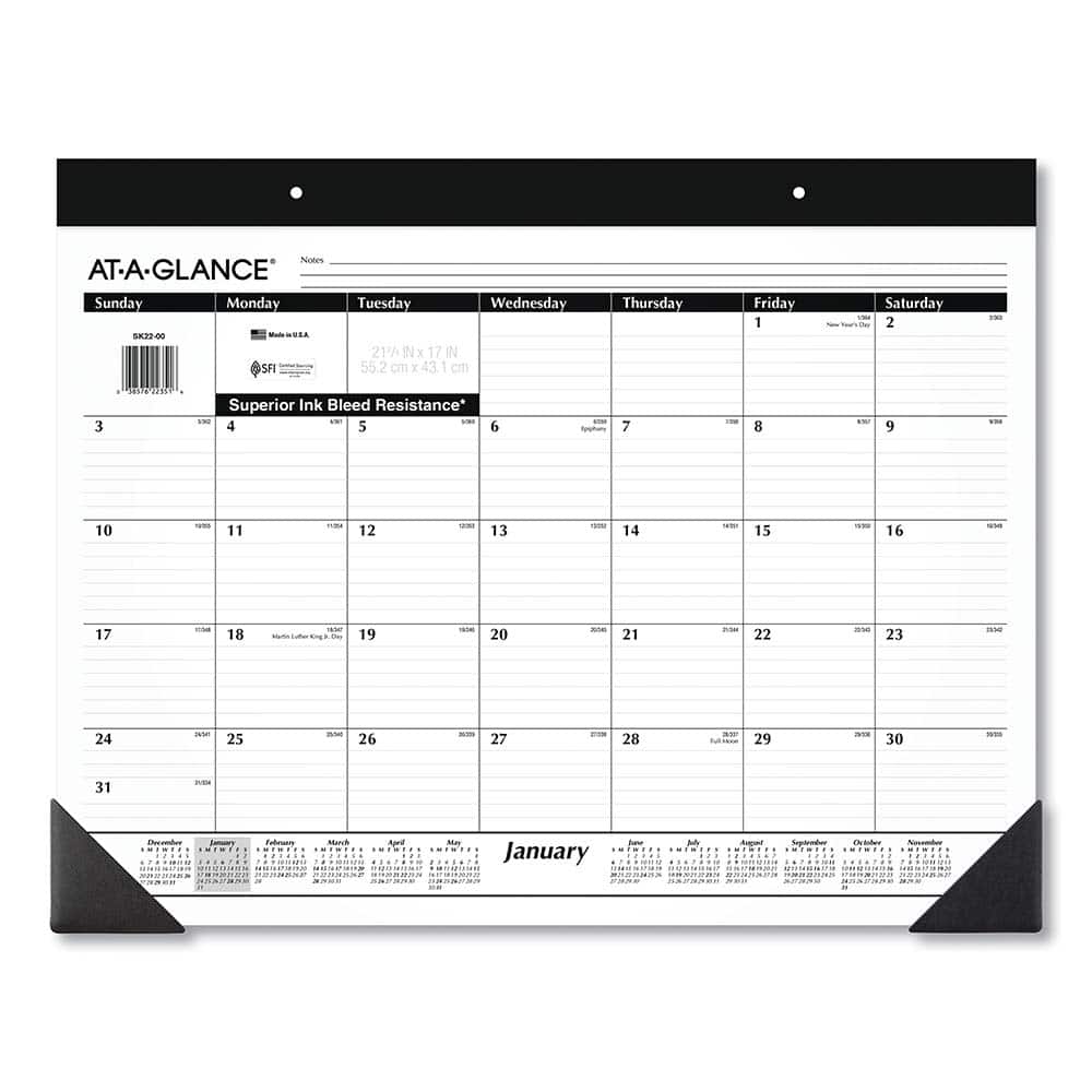AT-A-GLANCE - Note Pads, Writing Pads & Notebooks Writing Pads & Notebook Type: Desk Pad Size: 22 x 17 - Americas Industrial Supply