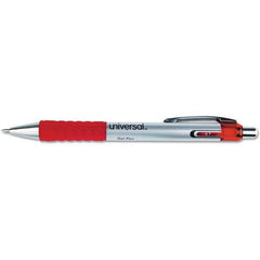 UNIVERSAL - Pens & Pencils Type: Comfort Grip Retractable Pen Color: Red - Americas Industrial Supply