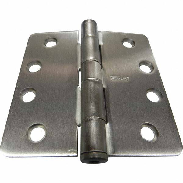Stanley - 4" Long x 4" Wide Grade 1 Steel Full Mortise Commercial Hinge - Americas Industrial Supply