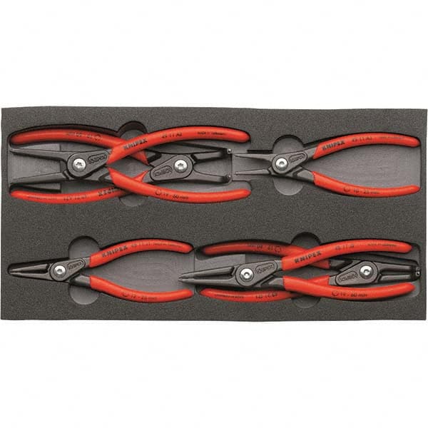 Knipex - Plier Sets Set Type: Retaining Ring Pliers Number of Pieces: 6 - Americas Industrial Supply
