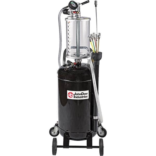 JohnDow - Oil Drain Containers Type: Pressurized Evacuation Drain w/Casters Container Size: 20 Gal. - Americas Industrial Supply