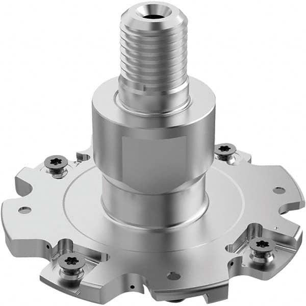 Seco - Combimaster Connection, 6mm Cutting Width, 26.3mm Depth of Cut, 80mm Cutter Diam, 8 Tooth Indexable Slotting Cutter - Americas Industrial Supply