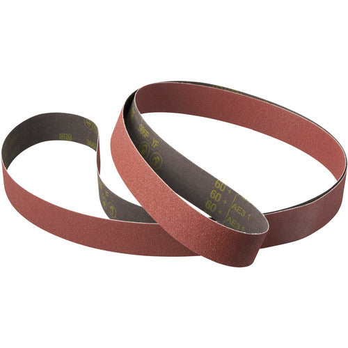 3M Cubitron II Cloth Belt 966F 80+ YF-weight 2-3/4″ × 160″ Sine-lok Single-flex - Exact Industrial Supply
