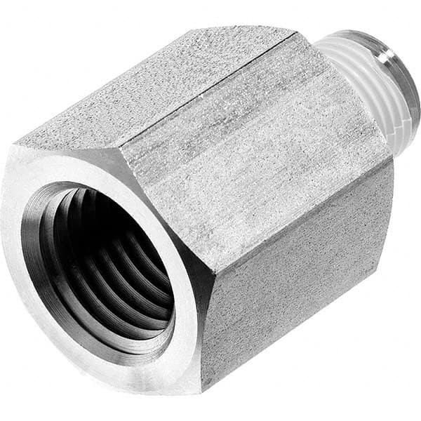 USA Sealing - 1/2 x 3/8" Galvanized Steel Pipe Reducing Adapter - Americas Industrial Supply