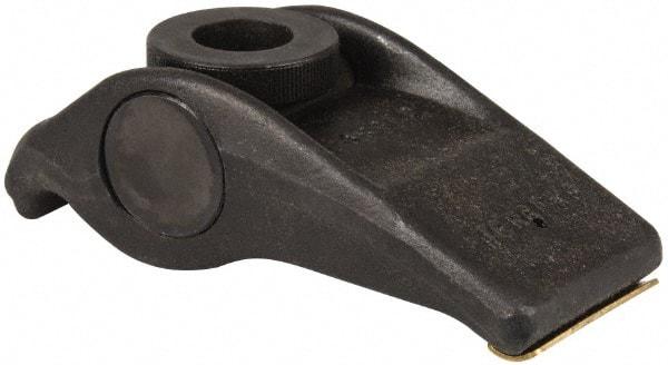 Jergens - 7/8" Stud, 3-1/2" Max Clamping Height, Steel, Adjustable & Self-Positioning Strap Clamp - 7" Long, 3" Wide, 2-3/8" High, 4-1/4" Heel to Stud Center - Americas Industrial Supply