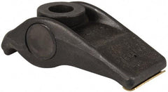 Jergens - 7/8" Stud, 3-1/2" Max Clamping Height, Steel, Adjustable & Self-Positioning Strap Clamp - 7" Long, 3" Wide, 2-3/8" High, 4-1/4" Heel to Stud Center - Americas Industrial Supply