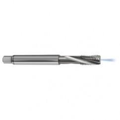 M5x0.50 6H 3-Flute Carbide Semi-Bottoming 15 degree Spiral Flute Tap-Bright - Americas Industrial Supply