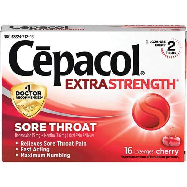 Cepacol - Cherry Flavor Cough Drop Lozenges - Sore Throat Relief - Americas Industrial Supply