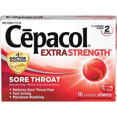 Cepacol - Cherry Flavor Cough Drop Lozenges - Sore Throat Relief - Americas Industrial Supply
