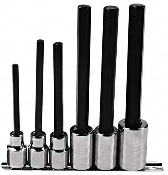 Proto - 6 Piece 1/2" Drive Inch Hex Bit Socket Set - 1/4 to 5/8" Hex - Americas Industrial Supply
