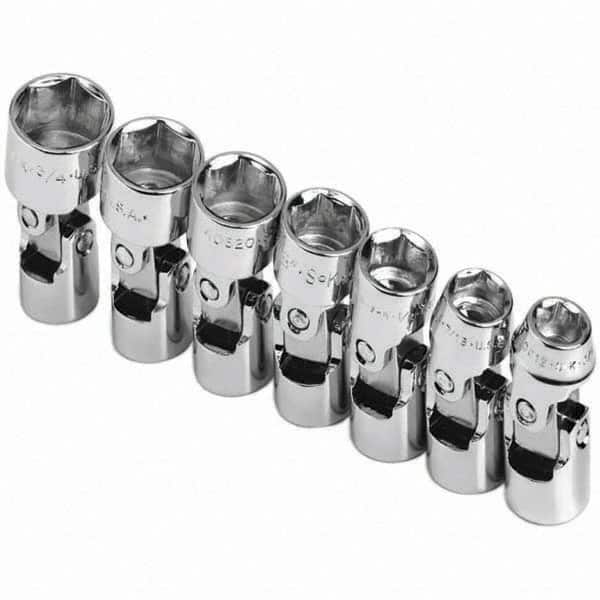 SK - 3/8" Drive Standard Socket Set - 3/8 to 3/4", Inch Measurement Standard - Americas Industrial Supply