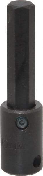 Proto - 3/8" Drive, 10mm Impact Hex Bit Socket - 1-5/8" Bit Length, 2-23/32" OAL - Americas Industrial Supply