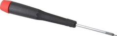 Wiha - 0.71mm Precision Miniature Hex Driver - 1-9/16" Bade Length, Tapered Handle, 4-3/4" OAL - Americas Industrial Supply