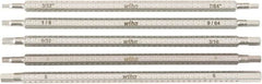 Wiha - 5 Piece Hex Drive Bit Set - Ball End Hex Point - Americas Industrial Supply