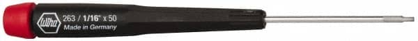 Wiha - 1/16" Precision Miniature Hex Driver - 1-31/32" Bade Length, Tapered Handle, 5-3/4" OAL - Americas Industrial Supply