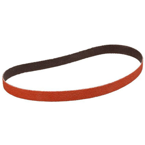 3M Cubitron II Cloth Belt 984F 50+ YF-weight 1/2″ × 132″ Film-lok Single-flex - Exact Industrial Supply