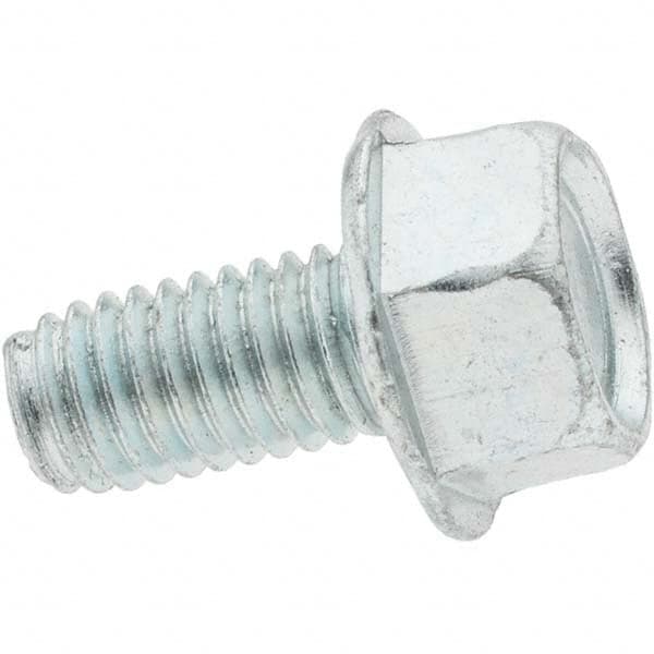 Value Collection - M6x1.0 Coarse 40mm Long Hex Thread Cutting Screw - Americas Industrial Supply