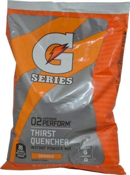 Gatorade - 51 oz Pack Orange Activity Drink - Powdered, Yields 6 Gal - Americas Industrial Supply