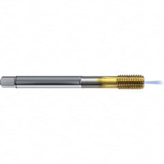 Guhring - 3/8-16 UNC 2BX H8/H9 Thread Limit Bottoming Thread Forming Tap - High Speed Steel, TiN Finish, 3.937" OAL, Right Hand Thread, Series 4383 - Americas Industrial Supply